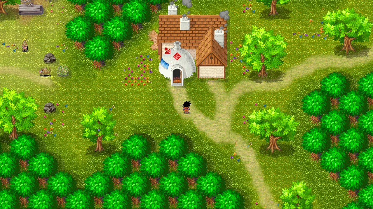 Maison de Goku dans Saiyan Online
