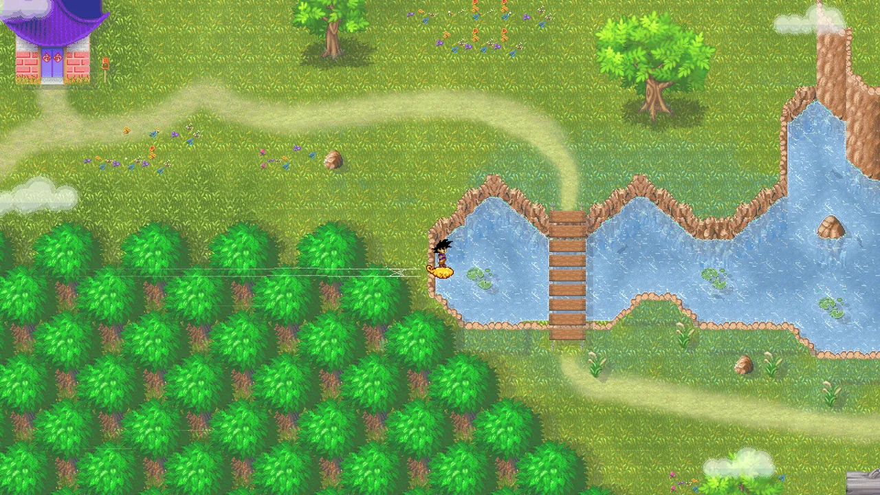 Rivière de Goku dans Saiyan Online